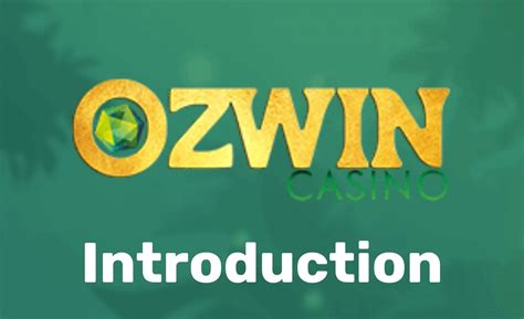 ozwin casino deposit.